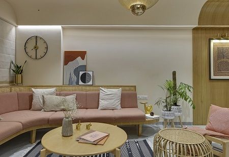 Tranquil Symphony: A Seamless Fusion of Minimalism & Contemporary Indian Design
